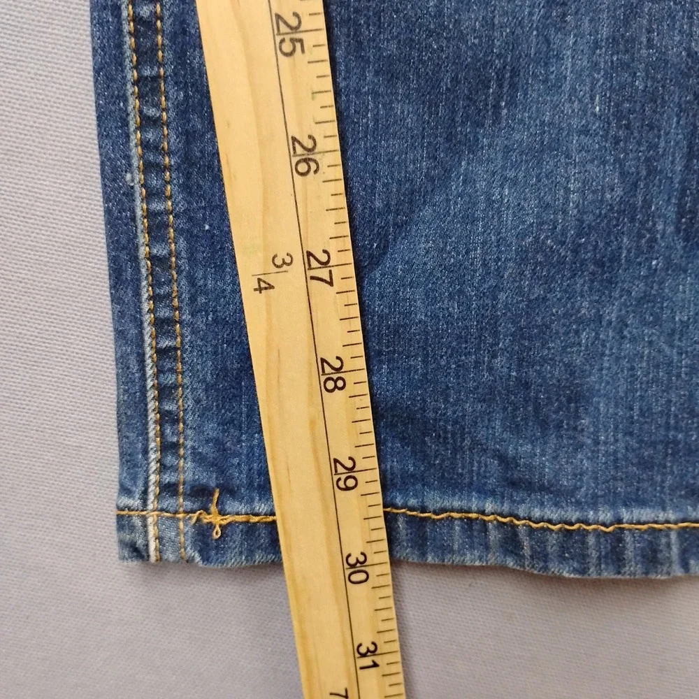 Levis Mens 541 Athletic Taper Medium Wash Blue Jeans 44x32 Distressed